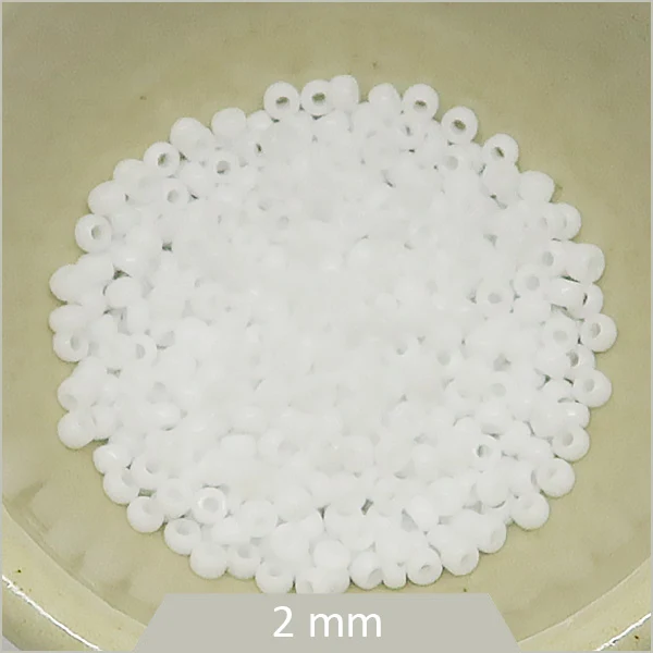 5 g Rocaille Miyuki 11/0, 0402 blanc opaque