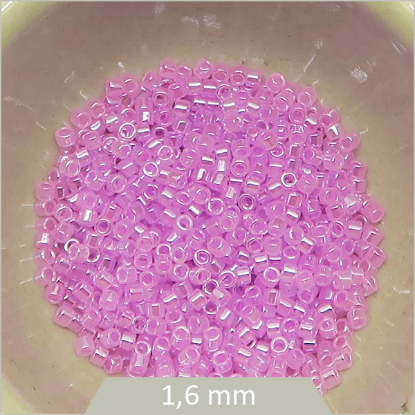 5 g de perles Miyuki Delica 11/0, DB0248 rose persan