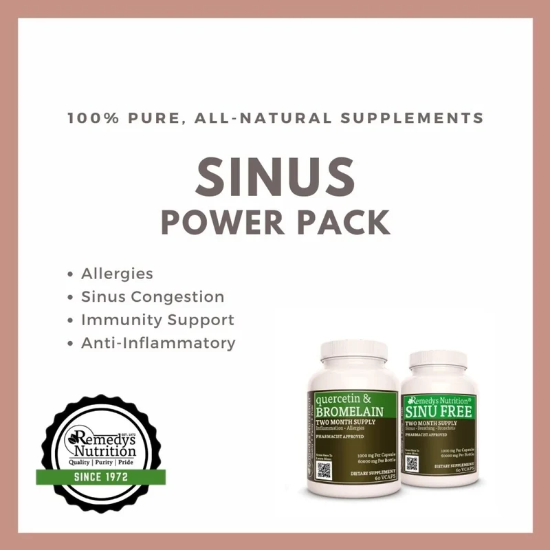 Sinus Power Pack™ Deux flacons de 1000 mg, 60 capsules
