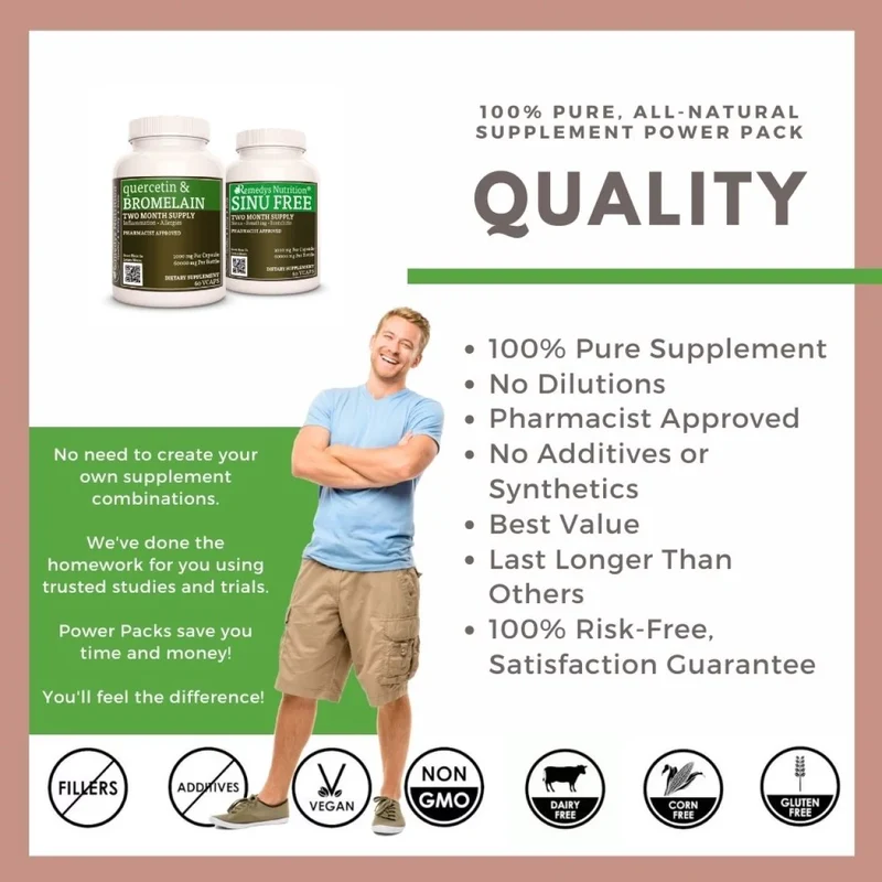 Sinus Power Pack™ Deux flacons de 1000 mg, 60 capsules
