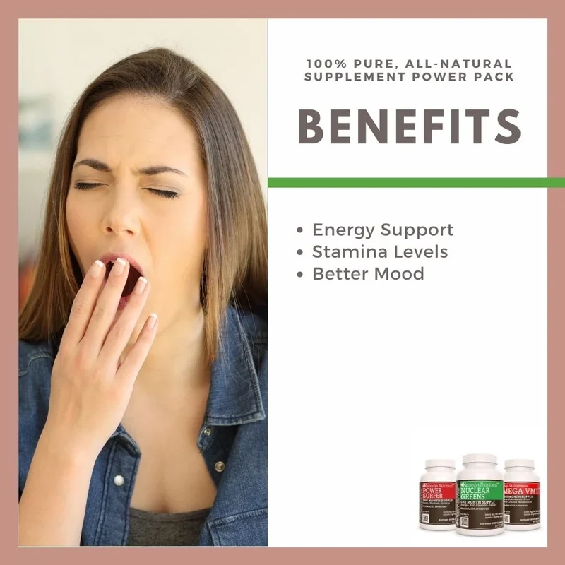 Pack d'énergie contre la fatigue et le manque d'énergie™, trois flacons de capsules