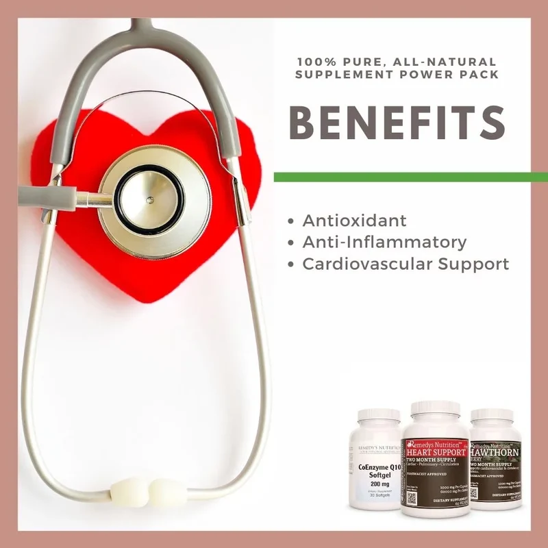 Heart Power Pack™ Trois flacons de capsules et de gélules