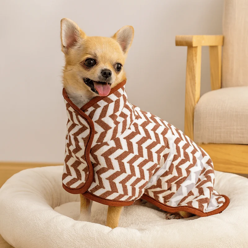 Peignoir super absorbant pour chien