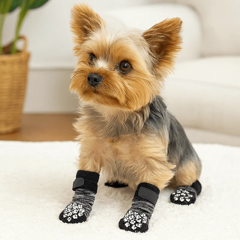 Chaussette anti-dérapante pour chien