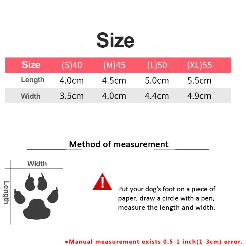 Bottes neige pour chien
