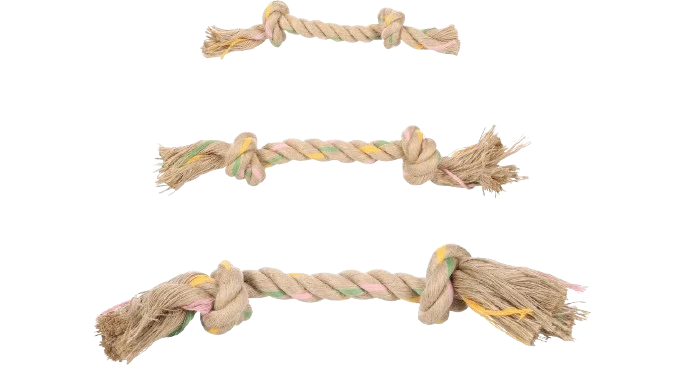 Jouet pour chiot - Corde en chanvre avec noeud - Luro