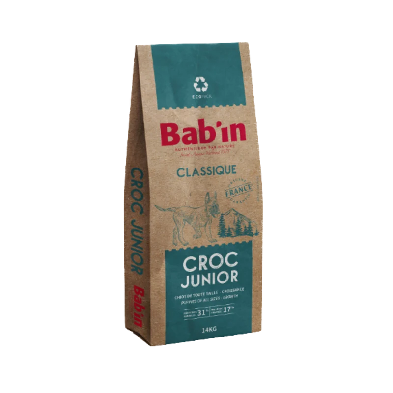 Croquettes pour chiot - Croc Junior - Bab'in Classique