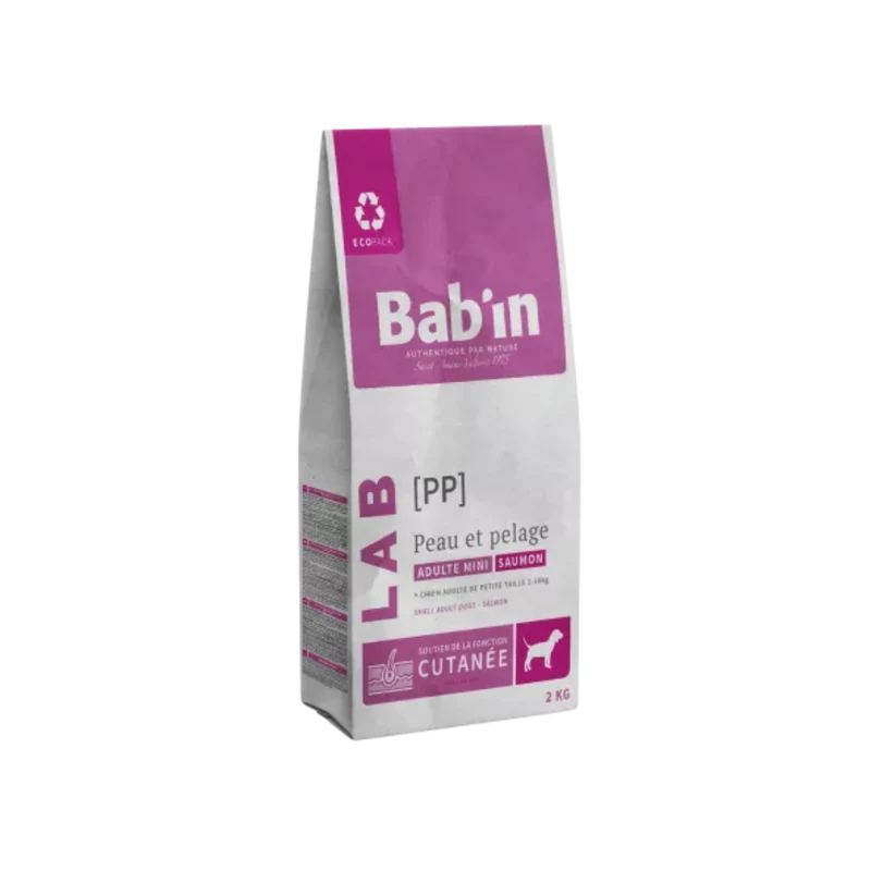 Croquettes pour chien - Adulte Mini Peau et Pelage - Saumon - Bab'in LAB