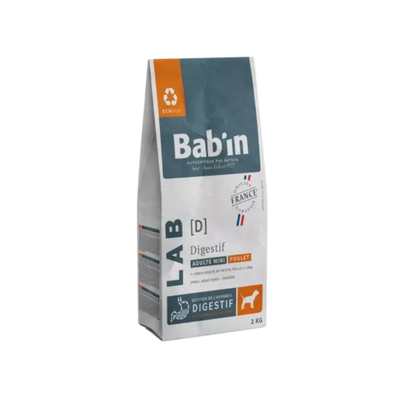Croquettes pour chien - Adulte Mini Digestif - Poulet - Bab'in LAB