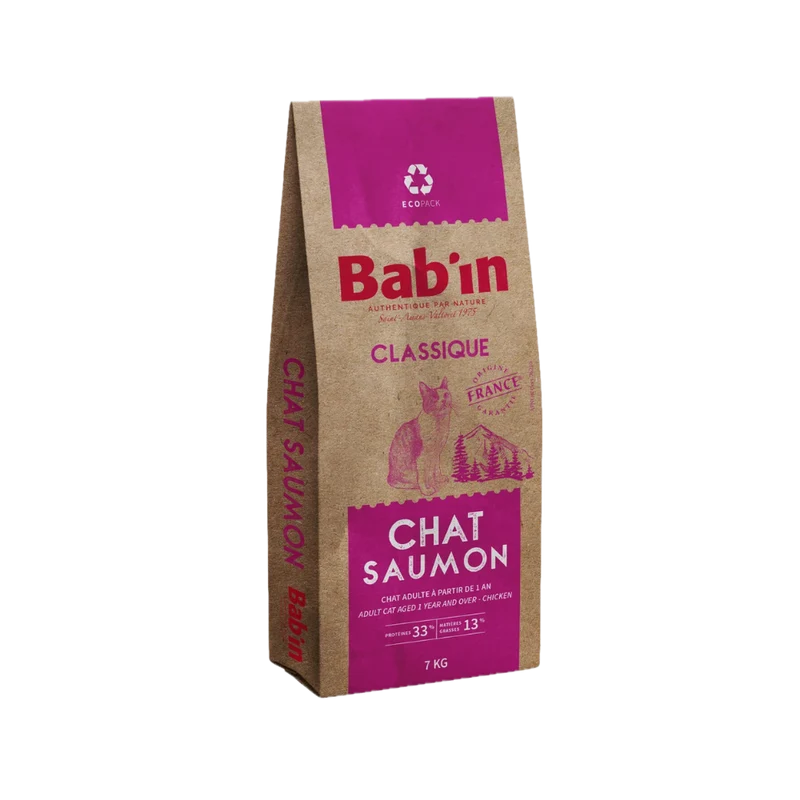 Croquettes pour chat - Adulte - Saumon - Bab'in Classique