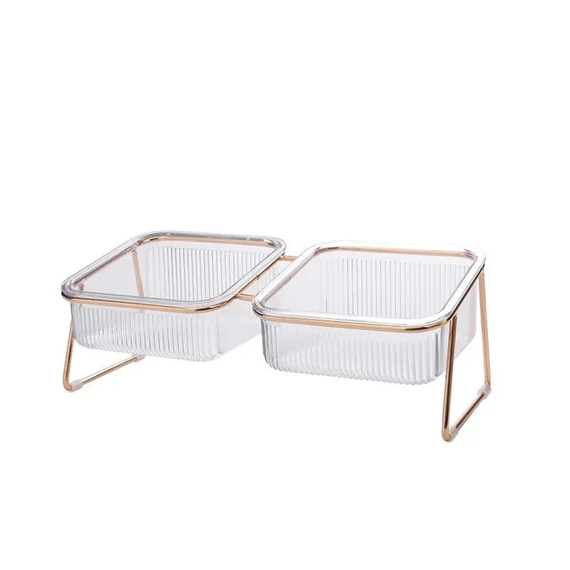 Gamelle surélevé transparente pour chiot