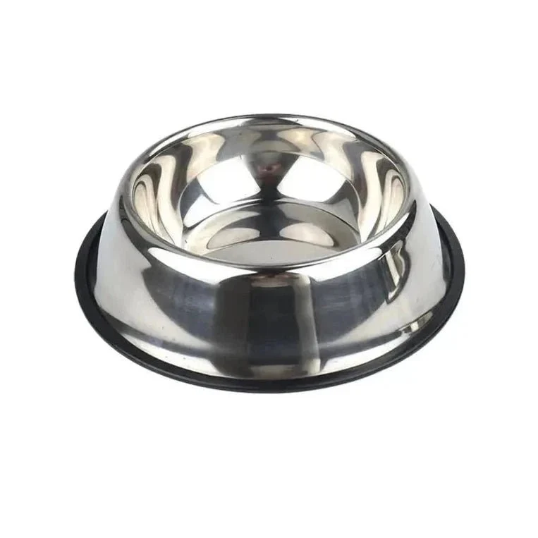 Gamelle en inox anti-dérapante pour chien