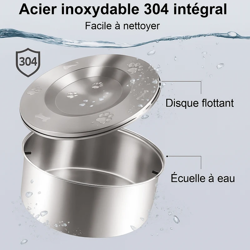 Gamelle chien à eau automatique