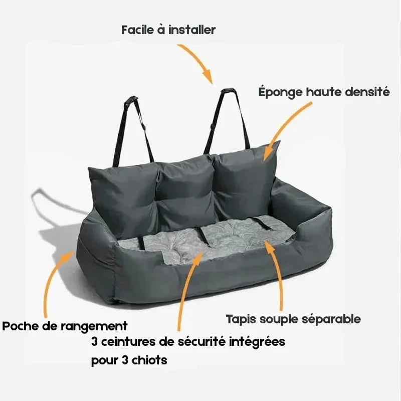 Panier de transport élégant pour chien