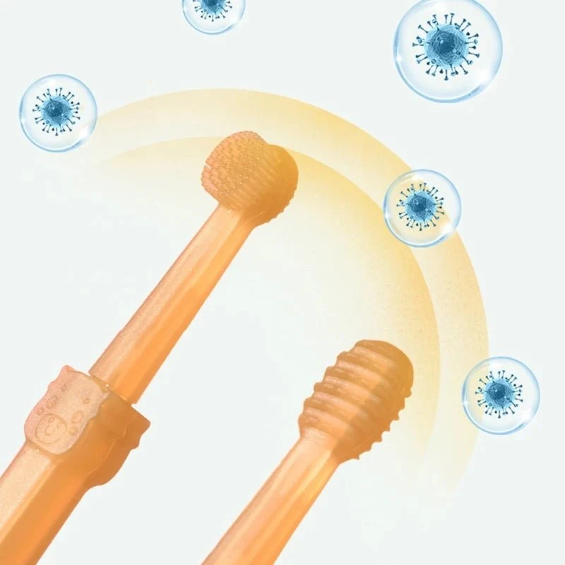 Brosse à dent en silicone avec protection pour chien