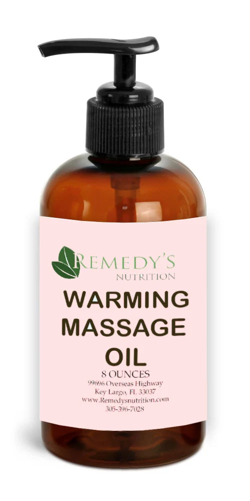 Huile de massage chauffante 8 oz