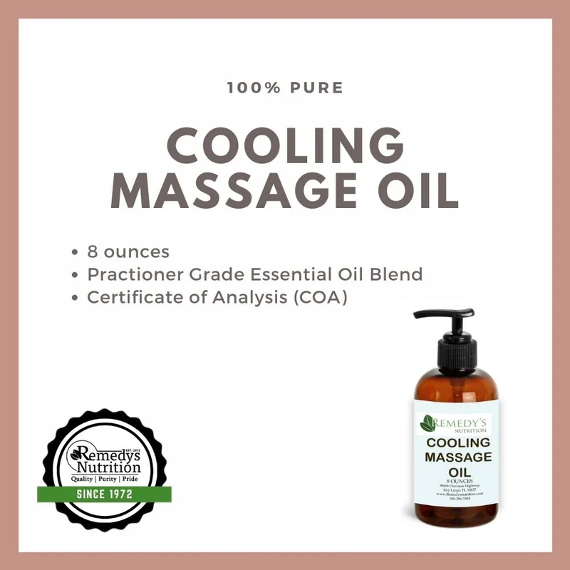 Huile de massage rafraîchissante 8 oz