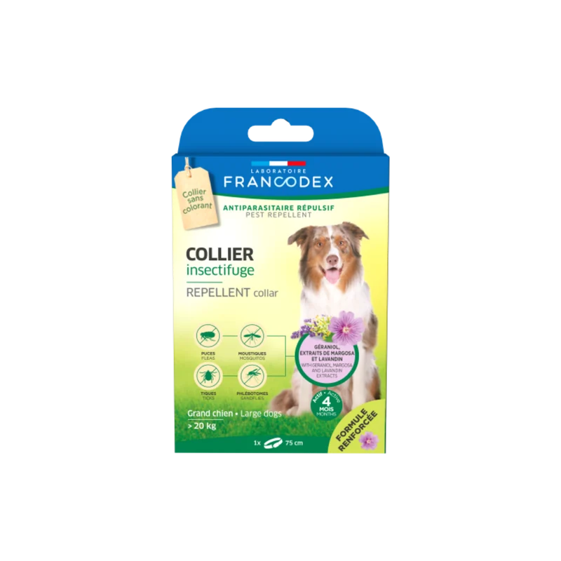 Collier insectifuge - grands chiens