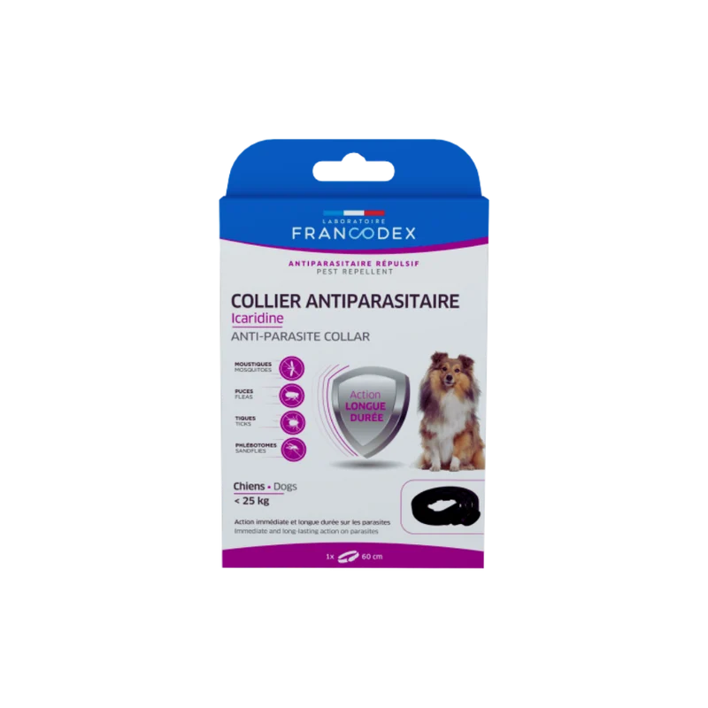 Collier antiparasitaire répulsif - chiens moyens