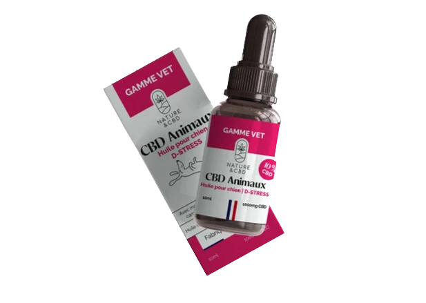 Huile de CBD pour chiens - D-Stress