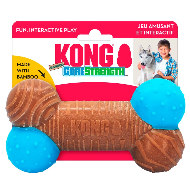 Hundespielzeug KONG® CoreStrength™ Bamboo Knochen