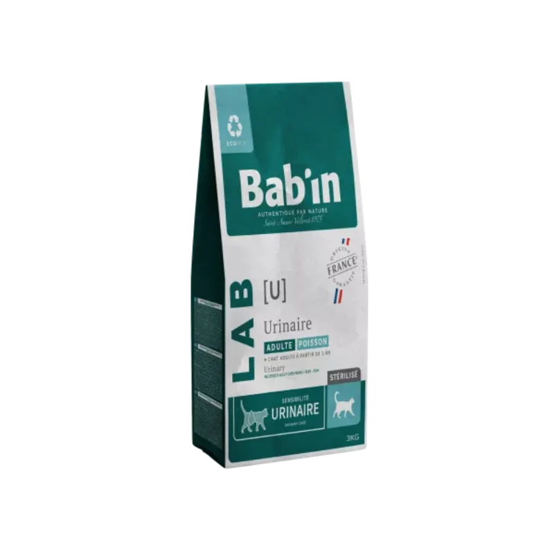 Croquettes pour chat - Adulte Urinaire - Poisson - Bab'in LAB