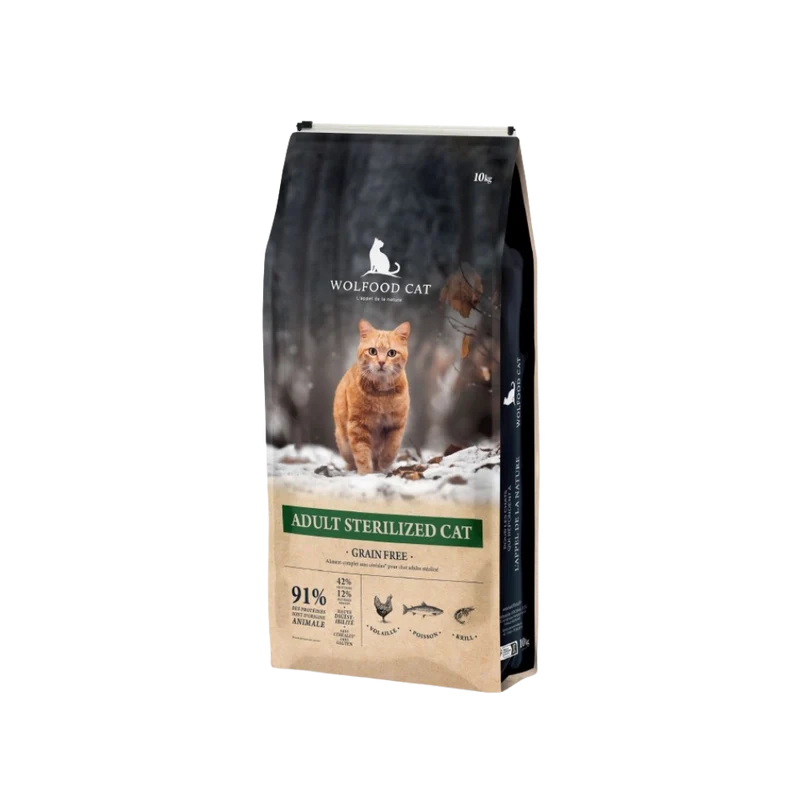Croquettes Wolfood - Chat Adulte Stérilisé