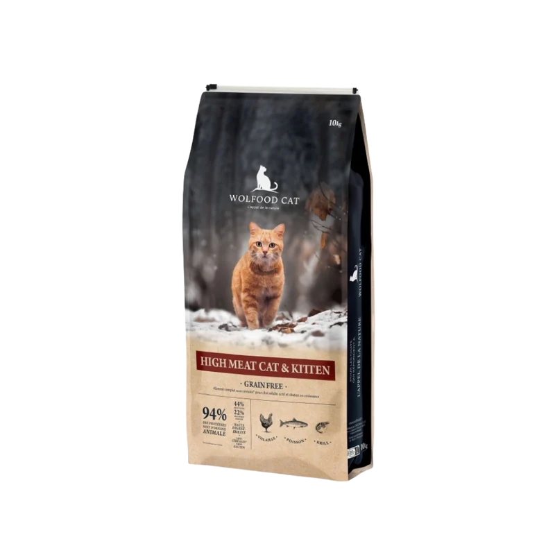Croquettes Wolfood - High Meat Chat & Chaton