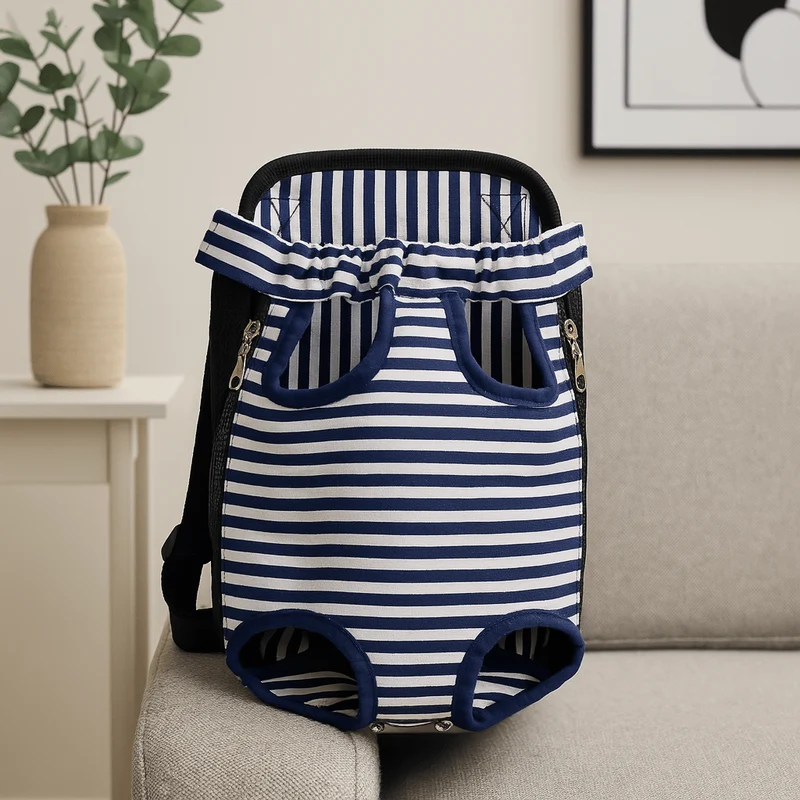 Sac ventral pour chien à motif