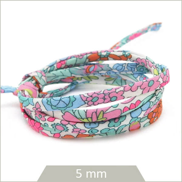 1 m de cordon Liberty Margaret Annie Vahiné fluo