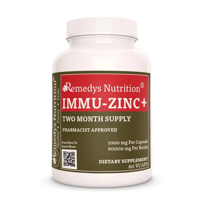 Immu-Zinc+™ 1000 mg, 60 capsules végétaliennes