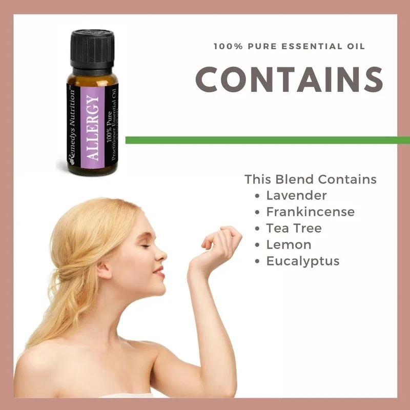 Huile essentielle contre les allergies 10 ml Lavande, encens et plus