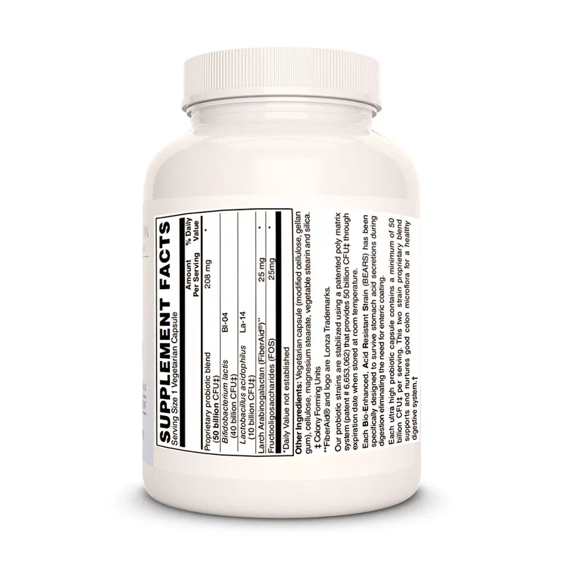 Colon Health 50 milliards de probiotiques 30 capsules végétaliennes à enrobage entérique