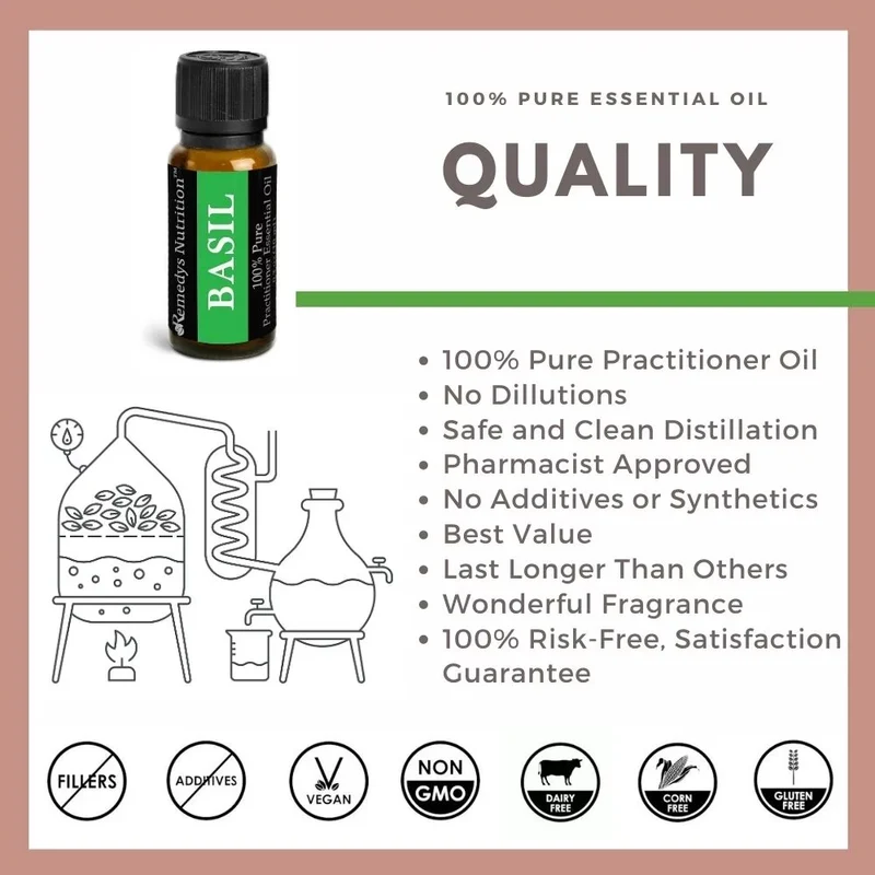 Huile essentielle de basilic 10 ml