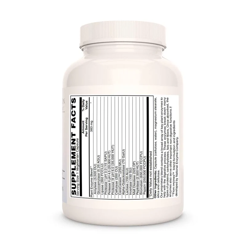 Enzymes Ultra Végétariennes™ 383 mg, 120 capsules végétariennes