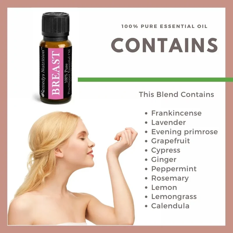 Huile essentielle pour le sein 10 ml Onagre Romarin et plus