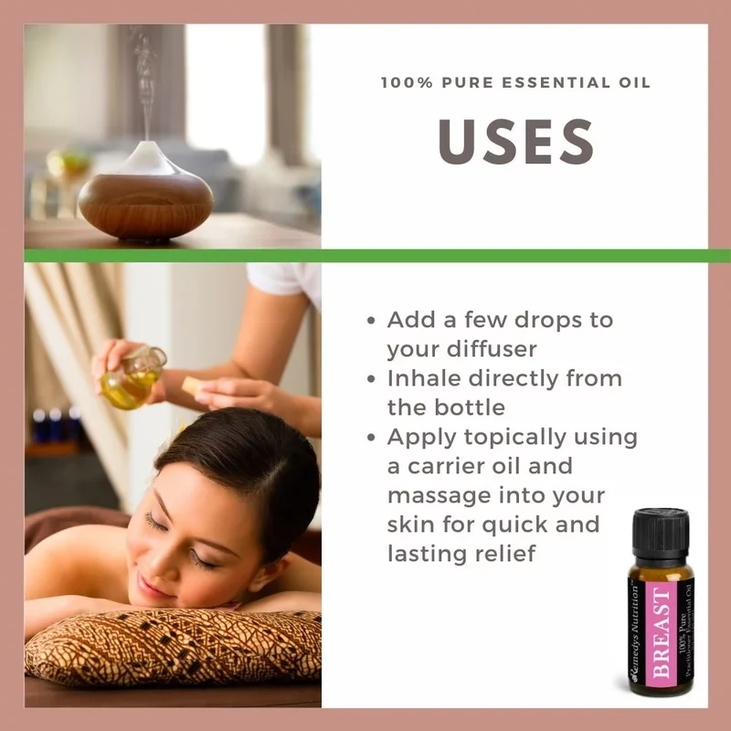Huile essentielle pour le sein 10 ml Onagre Romarin et plus