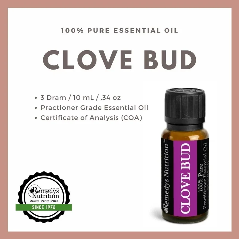 Huile essentielle de clou de girofle 10 ml Douleur et antimicrobien