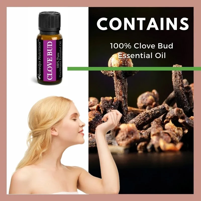 Huile essentielle de clou de girofle 10 ml Douleur et antimicrobien