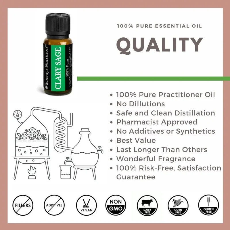 Huile essentielle de sauge sclarée 10 ml