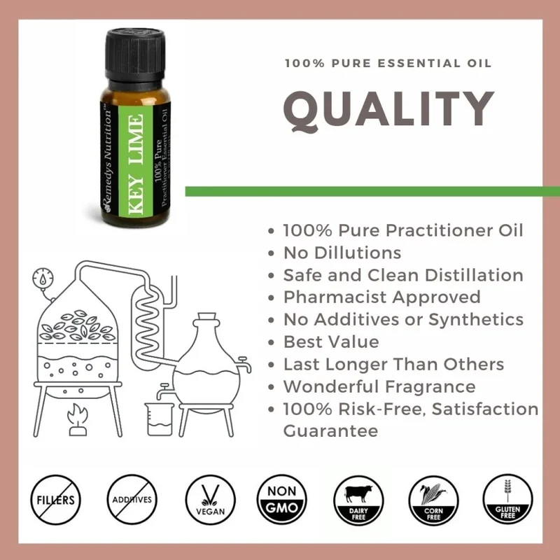 Huile essentielle de citron vert 10 ml