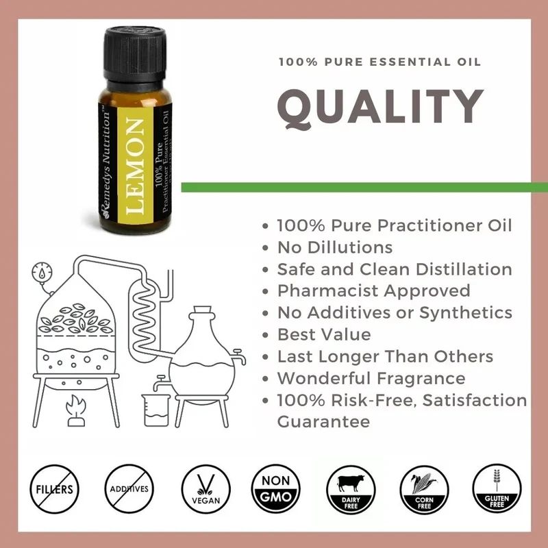 Huile essentielle de citron 10 ml