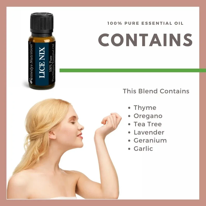 Huile essentielle Lice Nix™ 10 ml, thé, origan et plus