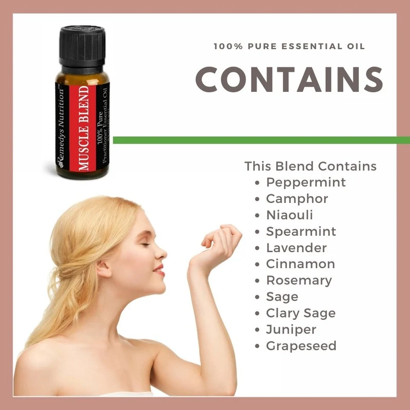 Huile essentielle Muscle Blend 10 ml Lavande Menthe poivrée et plus