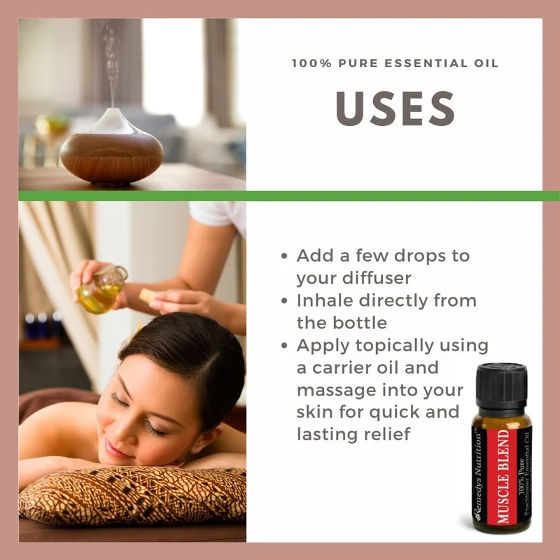 Huile essentielle Muscle Blend 10 ml Lavande Menthe poivrée et plus