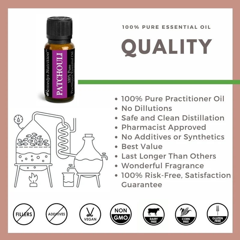 Huile essentielle de patchouli 10 ml