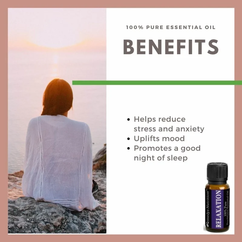 Huile essentielle de relaxation 10 ml Lavande, valériane et plus