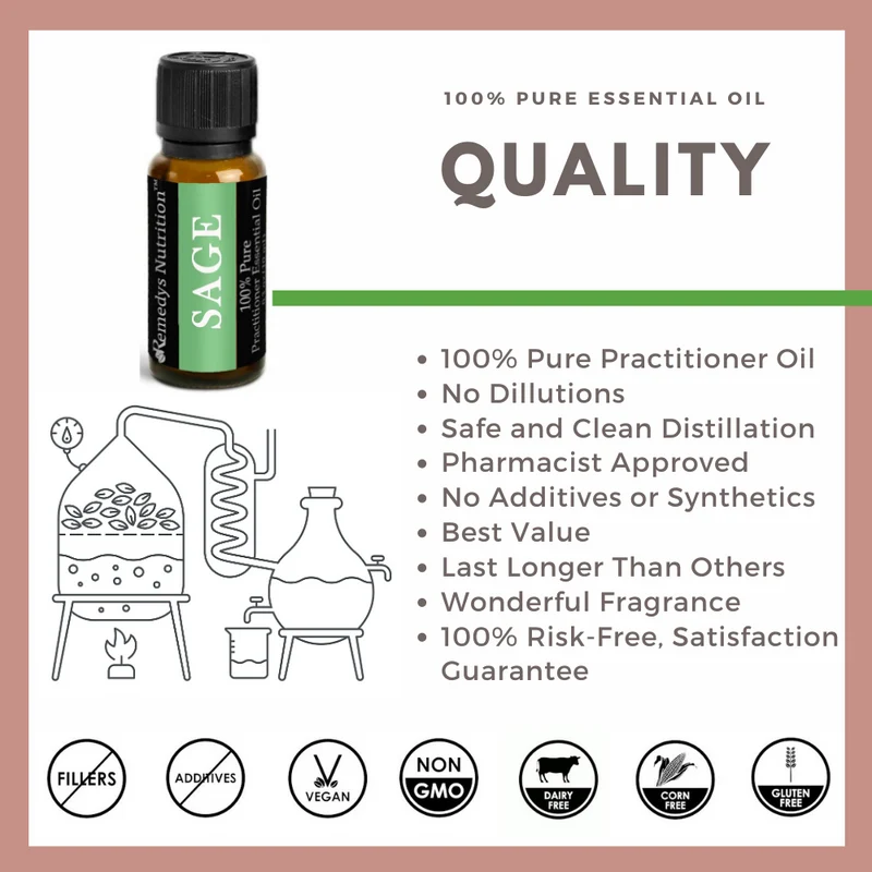 Huile essentielle de sauge 10 ml