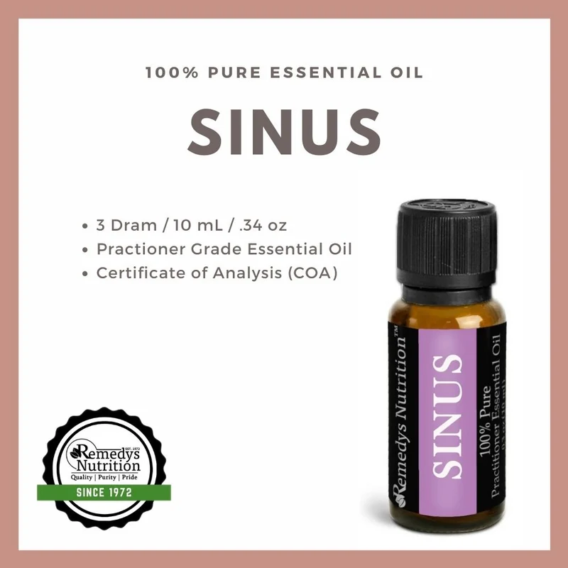Huile essentielle pour sinus 10 ml Arbre à thé, eucalyptus et plus