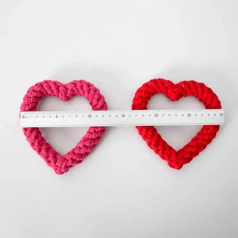 Coeur en corde pour chien